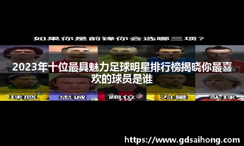 2023年十位最具魅力足球明星排行榜揭晓你最喜欢的球员是谁